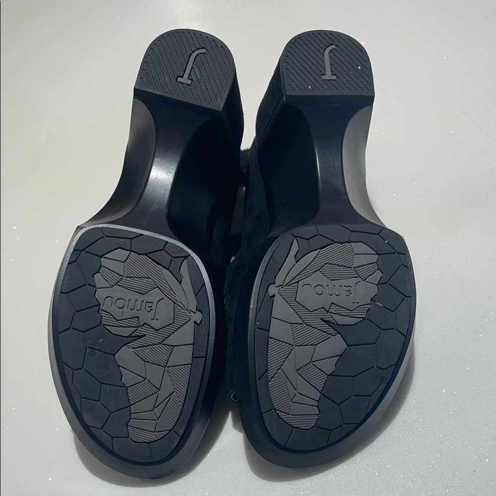 Jambu Black Suede Women's Heeled Sandals size 8M - Picture 9 of 9